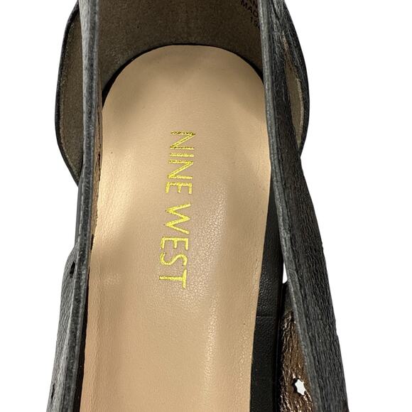 Nine West Marie Black Leather Women's Size 9.5 Slip On Flats NWB‎ - Picture 5 of 10